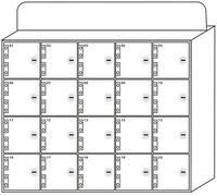 VUIKLCty Mobile phone storage locker Acrylic Mobile Phone Storage Cabinets Are Suitable For Offices And Various Event Settings. Equipment security storage locker