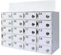 VUIKLCty Mobile phone storage locker Acrylic Mobile Phone Storage Lockers: 30-Compartment Secure Storage Solution Equipment security storage locker