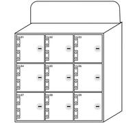 VUIKLCty Mobile phone storage locker Acrylic Mobile Phone Storage Lockers Feature 9 Secure Compartments For The Safe Storage Of Mobile Devices. Equipment security storage locker