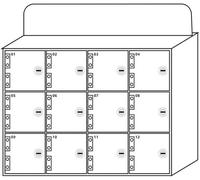 VUIKLCty Mobile phone storage locker Mobile Phone Storage Lockers Acrylic Material Secure Compartments Equipment security storage locker