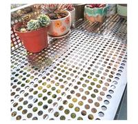 VUIKLCty Organiser Board Metal Mesh Sheet Plate,304 Stainless Steel Perforated Sheet,Perforated Plate,Decorative Screen Style Grilles Tool Storage(55x110 cm)