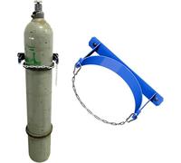 VUIKLCty Oxygen cylinder bracket Heavy-duty Propane Cylinder Rack Medical Oxygen Cylinder Storage Rack With Fixed Chain Wall-mounted Bracket Cylinder securing(1 Bottle - 35cm (13 4/5"))