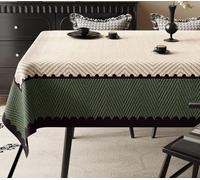 VUIKLCty PVC Table Cloth Rectangle Plastic Desktop Cover Solid Colour Kitchen Counter Decorations(Beige Color 1,90x150 cm)