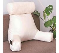 VUIKLCty Reading Pillow, Back Support Pillow, Waist Support Pad, Very Suitable For Reading, Watching TV, Playing Games, Etc(Jazz White)