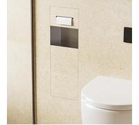 VUIKLCty Shower Room And Bathroom In Common Areas: Concealed Toilet Rack With Metal Cabinet(Schwarz)