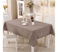 VUIKLCty Solid-colour Cotton-linen Blend Modern Washable Distressed Aesthetic Dust Cover(Braun,100X140CM)