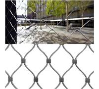 VUIKLCty Stainless Steel Rope Net, Anti-theft And Fall Protection Net, Flexible Impact Resistant Boundary Protection Net(2mm,5cm)