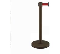 VUIKLCty Stanchion Retractable Belt Barriers,Heavy Duty Crowd Control Stanchion Post Isolation Belt Guardrail Telescopic Belt Bank Warning Belt Cordon Railing Construction Green Fence (Green 5m)(5m)