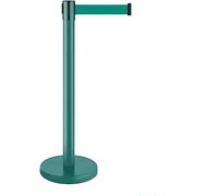 VUIKLCty Stanchions Heavy Duty Crowd Control Stanchion Post Telescopic Belt Railing Isolation Belt Queuing Fence Bank Stainless Steel Guardrail Warning Post(5m)