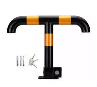 VUIKLCty T-shaped Foldable Parking Barrier Manual Locking Mechanism For Vehicles(Schwarz)