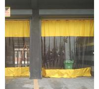 VUIKLCty Transparent Tarpaulin Heavy Duty Washing Workshop Water Proof Partition Screen(1.2x6m)