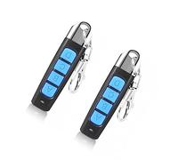 VUIUYOIES 2 Pieces ABS Garage Door Remote Controller Stylish Replacement 4 Button Multifunctional Duplicators Copier Accessories, Blue