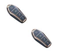 VUIUYOIES 2 Set of High Protection And Waterproof Soft And Elastic Key Case To Keys Safe Scratch-proof PU Key Case Cover Car Max Fit Gray Standard , Gray Standard , 2Set