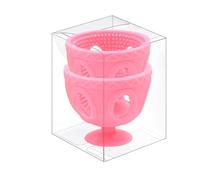 VUIUYOIES 2pcs Silica Farm-fresh Dirt Cleaning Must-Have Reusable For Farm-fresh Brush Egg Brush Strong Scrubber For Eggs Cleaning, Pink
