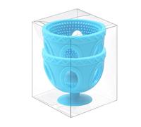 VUIUYOIES 2pcs Silica Farm-fresh Dirt Cleaning Must-Have Reusable For Farm-fresh Brush Egg Brush Strong Scrubber For Eggs Cleaning, Blue