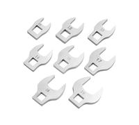 VUIUYOIES 3/8 Drive Crowfoot Wrench Set Open End Wrenches 8 Piece Multitool For Accessing Tight Spaces And Fasteners Piece Crows Foot Wrench Set High Carbon Steel