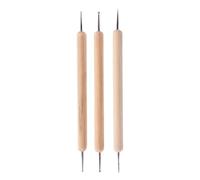 VUIUYOIES 3 Pieces Quilling Tool Indentation Pen Double Head Dotting Scoring DIY for Nail Art Pottery Clay Crafts Manicure