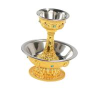 VUIUYOIES Buddha Water Offering Cup Metal Cup Crafted for Buddhist Sacrifice Rituals and Meditative Practices Tibetan and Hindu Festivals Brass Altar Sacrificial Tea Goblet Decorative