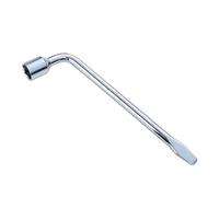 VUIUYOIES Compact and Comfortable Grip Car Wheel Wrench for Quick and Easy Tire Changes Efficient Metal Key Socket Spanner, Silver, 24mm