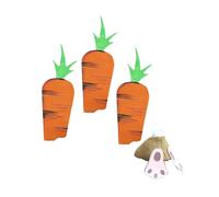 VUIUYOIES Easter Decoration Is Made Cloth Easter Bunny Carrot Scene Layout Outdoor Decoration Vibrant Decor Garden Ornaments Outdoor Cartoon Bunny Carrot Statue Scene Layout, 1 3 Carrots