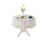 VUIUYOIES Easy Wash And Elegant Round Tablecloth Variety Of Patterns Available Table Cover Lace Durable, European flower, 180cm