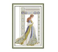 VUIUYOIES Enjoy Stitched Crafting with Stamped Cross Stitch Kits Counted