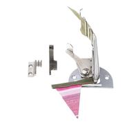 VUIUYOIES Innovative Double Fold Angle Binder Enhances Binding of Curve with Clever Industrial Sewing Machine Parts Sewing Machine Binding Attachment Folder, Silver, 34mm