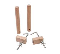 VUIUYOIES Jig Bracelet Maker for Beginners Braiding with Versatile Warping Clamp Wooden Desk Clamp Set to Improve Craft Techniques Warping Pegs and Handcraft