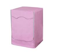 VUIUYOIES Outdoor Washing Machine Cover Includes Front Flip Open Waterproof Oxford Cloth Sturdy Metal Pull Head Sturdy And Durable, Pink, 60 * 60 * 85cm