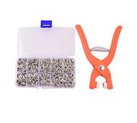 VUIUYOIES Sewing DIY Crafting Children Clothing Rain Coats Snap Fasteners Metal Snaps Buttons Fastener Pliers Press Tool Durable Five Claw for Buckle 9.5mm Snaps Studs Accessories