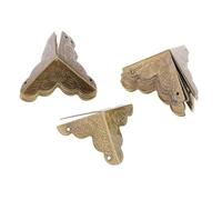 VUIUYOIES Wooden Box Feet Leg Jewelry Chest Gift Box Protector Vintage Guard Corner Antique Corner Protector Case Trunk Jewelry Chest Gift