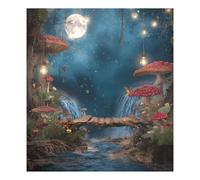 Vuiyean Whimsical Red Mushroom Forest Dishwasher Magnet Cover-23" x 26" Sheet, Decorative Magnetic Dishwasher Front Covers Door Magnets Fridge Panel Decal for Home Appliance Kitchen Decor