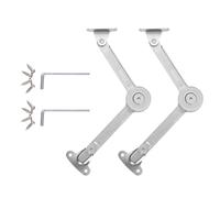 Vukehon Lift Stay, Soft Close Cabinet Hinges, 2 Packs Heavy Duty Cupboard Door Hinges, Kitchen Support Hinges for Toy Wooden Box, Support Up to 20KG - Opening Angle