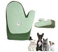 VUKHWX All-in-One Grooming Mist Glove for Pets, Pet Hair Removal Glove, 2025 New Pet Hair Remover Glove, Electrostatic Spray Cat Petting Hair Removal Gloves Household Cleaning (Green)