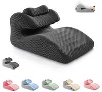 VUKHWX Couples Pillow for Intimacy, Memory Foam Lumbar Support Pillow,Love Pillows For Intimacy, Ergonomic Wedge Pillow For Adult Play, Pillow to Support Breasts or Raise HIPS (Dark Gray)
