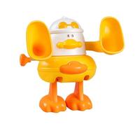 VUKHWX Interactive Cat Toy, Wind-Up Somersaulting Chicken with Rolling Chain, Cute Cartoon Somersault Chicken Cat Toy for Indoor Play, Wind-Up Interactive Rolling Chain for Indoor Entertainment (A)