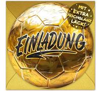 VULAVA 12 x Football Invitation Cards Children's Birthday Boy Girl + 12 x Envelopes - The Soccer Party Cards are the Football Invitation for Boys Girls Children Birthday Invitation Football Game