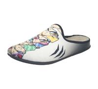 Vulca-bicha 1848 Goku - Men's Open House Slippers with Goku Warriors Faces, beige, 6 UK
