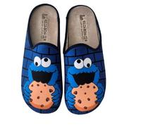 VULCA-BICHA S.L. - Cookie Monster Slippers - Textile, Biscuit, 12.5 UK