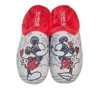 VULCA-BICHA S.L. - Mickey and Minie house slippers - Textile, Pearl Red Mickey, 8 UK