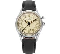 Vulcain Cricket Classique 36mm Eggshell Leather Watch VUL-068