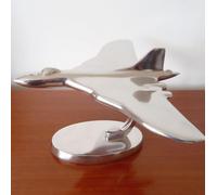 Vulcan Aeroplane Ornament Aluminium Plane Sculpture Gift Inspirational Gifting Silver One Size