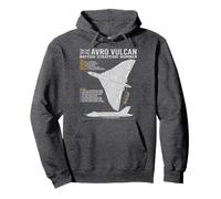 Vulcan Bomber RAF Airplane Aircraft War Tarpaulin Blueprint Pullover Hoodie