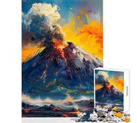 Vulcan Eruption Jigsaw for Adults1000 Pieces Strengthen Mind Clarity And Sharpness Calm Serene Leisure Activity (50x75cm)