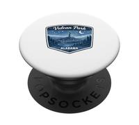 Vulcan Park Alabama Skyline Night Stars Moon Cityscape PopSockets Adhesive PopGrip