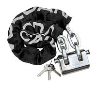Vulcan Security Chain and Lock Kit - Premium Case-Hardened - 3/8 Inch x 3 Foot (+/-2 Inches) - Chain Cannot Be Cut with Bolt Cutters or Hand Tools