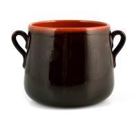 Vulcania Brown Ceramic Pot Diameter Cm 14