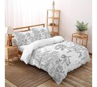 VulcanTrade Dinosaur Comics Duvet Cover 3d Comic Animals Duvet Cover Set with 3 Piece Luxury with 2 Pillowcases Zipper Closure for Adults（women And Kids） duvets Covers Double（200x200cm）