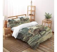 VulcanTrade Jungle Dinosaur Duvet Cover 3d Animated Animals Comforter Cover 3 Piece Luxury with 2 Pillowcases Zipper Closure for Adults（women And Kids） duvets Covers Double（200x200cm）
