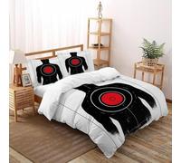 VulcanTrade Target Human Duvet Cover 3d Breathable Quilt Cover 3 Pieces Luxury with 2 Pillowcases Zipper Closure for Adults（women And Kids） duvets Covers Double（200x200cm）